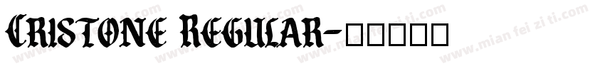 Cristone Regular字体转换